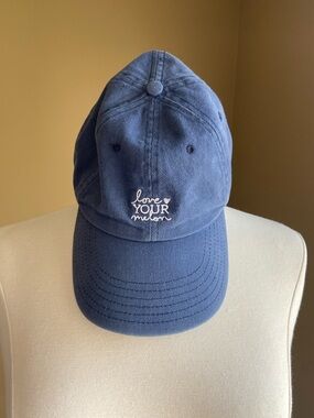Love Your Melon Navy Blue Baseball Cap with White Embroidered Logo NWT